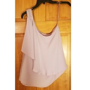 NWT Lilac One-Shoulder Blouse